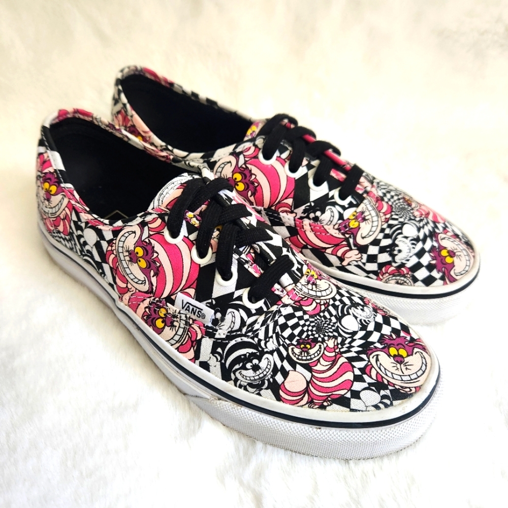 Disney Vans Alice In Wonderland Vans Disney Sneakers Chesire Cat Sho…